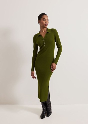 Phase Eight Lucy Column Dress Green Canada | EYTIVJ-431